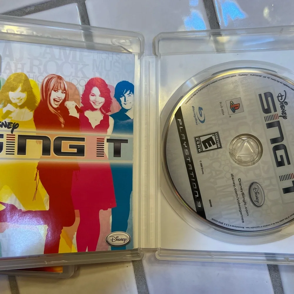 Sony Black guitar hero, and Disney sing it Video Games Collection